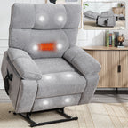 Fauteuils inclinables électriques à double moteur et massage thermique, position infinie, jusqu'à 350 lb, avec télécommande