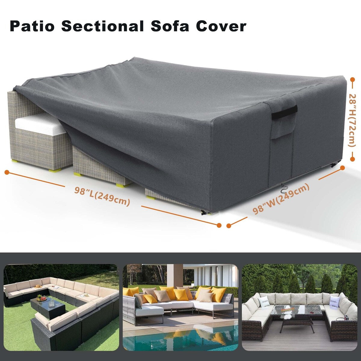 Heavy Duty Outdoor Furniture Cover Patio Waterproof Patio Set Cover