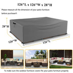 Heavy Duty Outdoor Furniture Cover Patio Waterproof Patio Set Cover