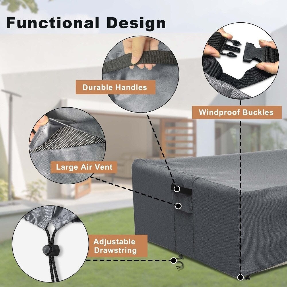 Housse de protection robuste pour meubles d'extérieur et patio