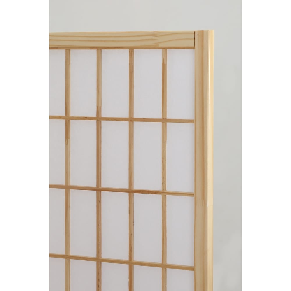 Cloison de séparation à 4 panneaux Shoji Oriental Hoceima de Roundhill Furniture