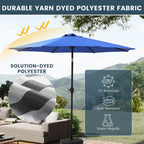 Holme 9-foot Steel Market Patio Umbrella with Tilt-and-Crank