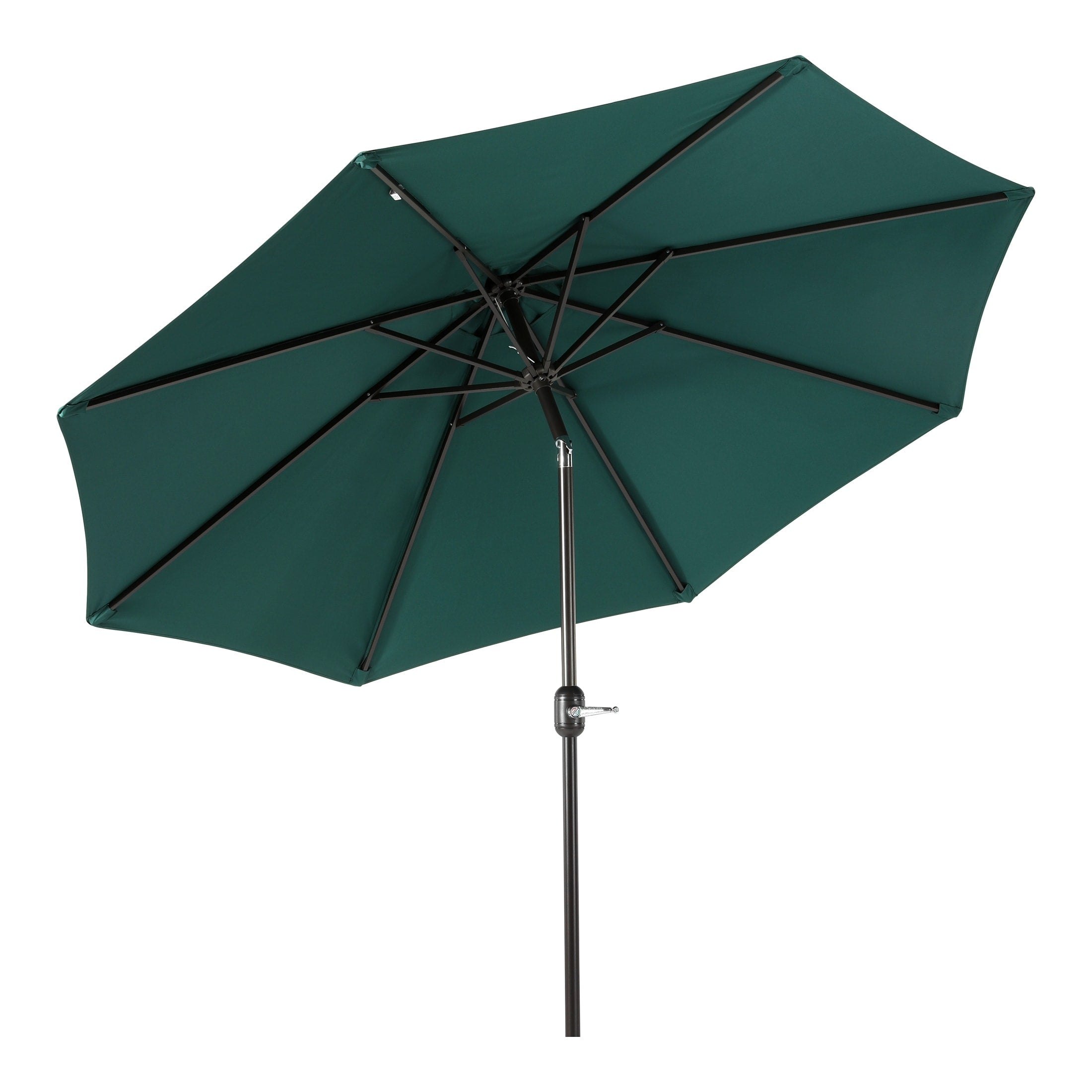 Parasol de marché en acier Holme de 9 pieds avec système d'inclinaison et de manivelle