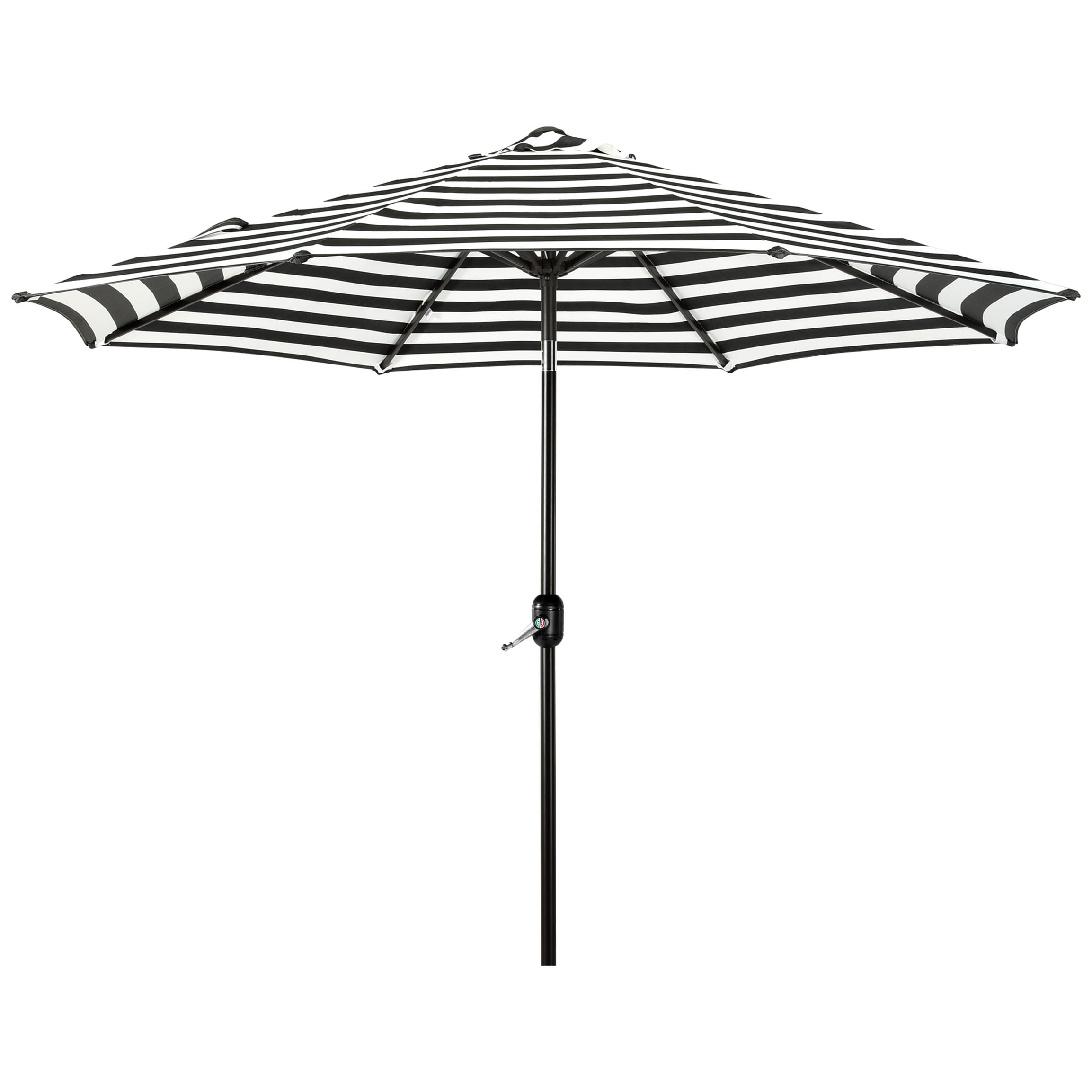 Parasol de marché en acier Holme de 9 pieds avec système d'inclinaison et de manivelle