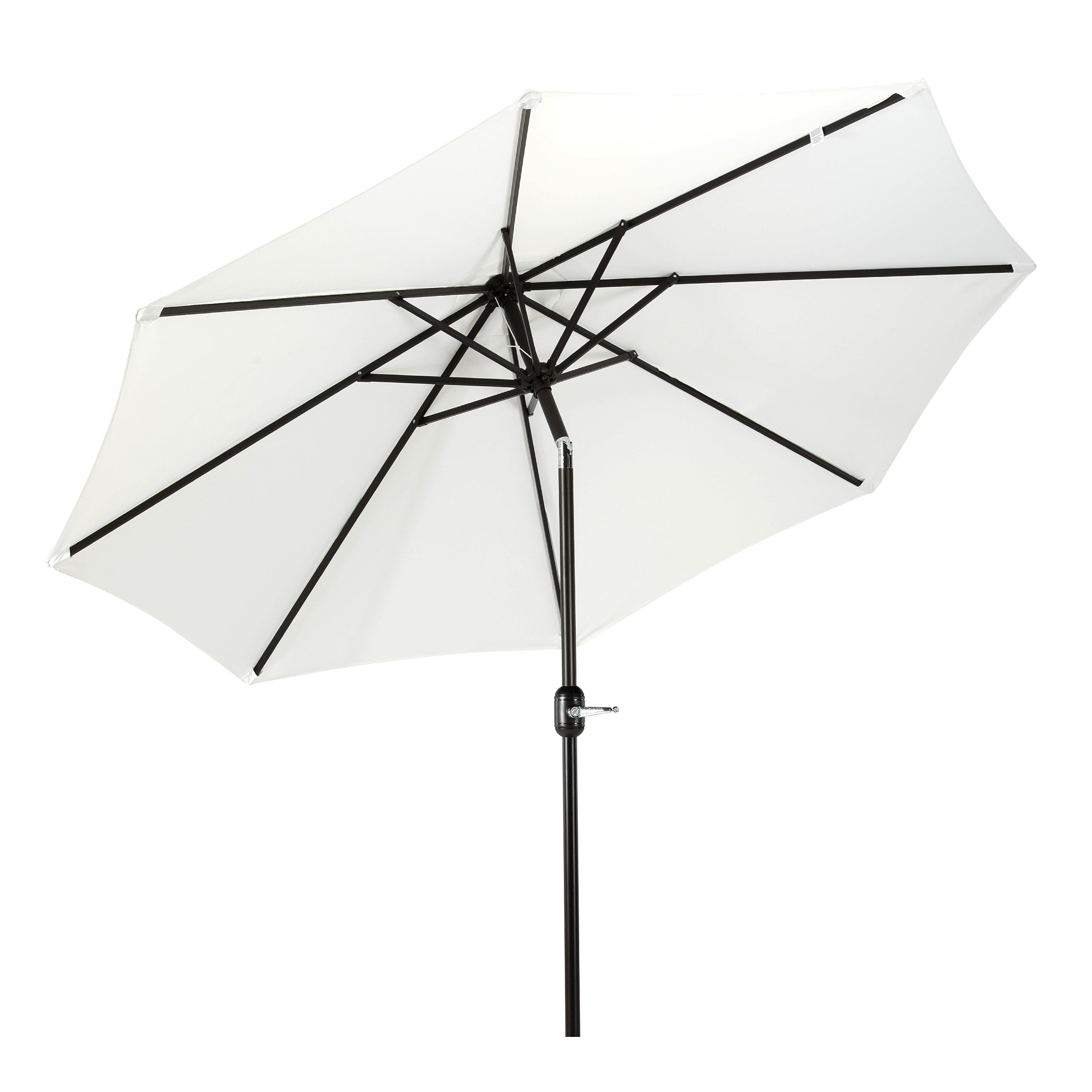 Parasol de marché en acier Holme de 9 pieds avec système d'inclinaison et de manivelle