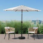Holme 9-foot Steel Market Patio Umbrella with Tilt-and-Crank
