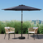Holme 9-foot Steel Market Patio Umbrella with Tilt-and-Crank