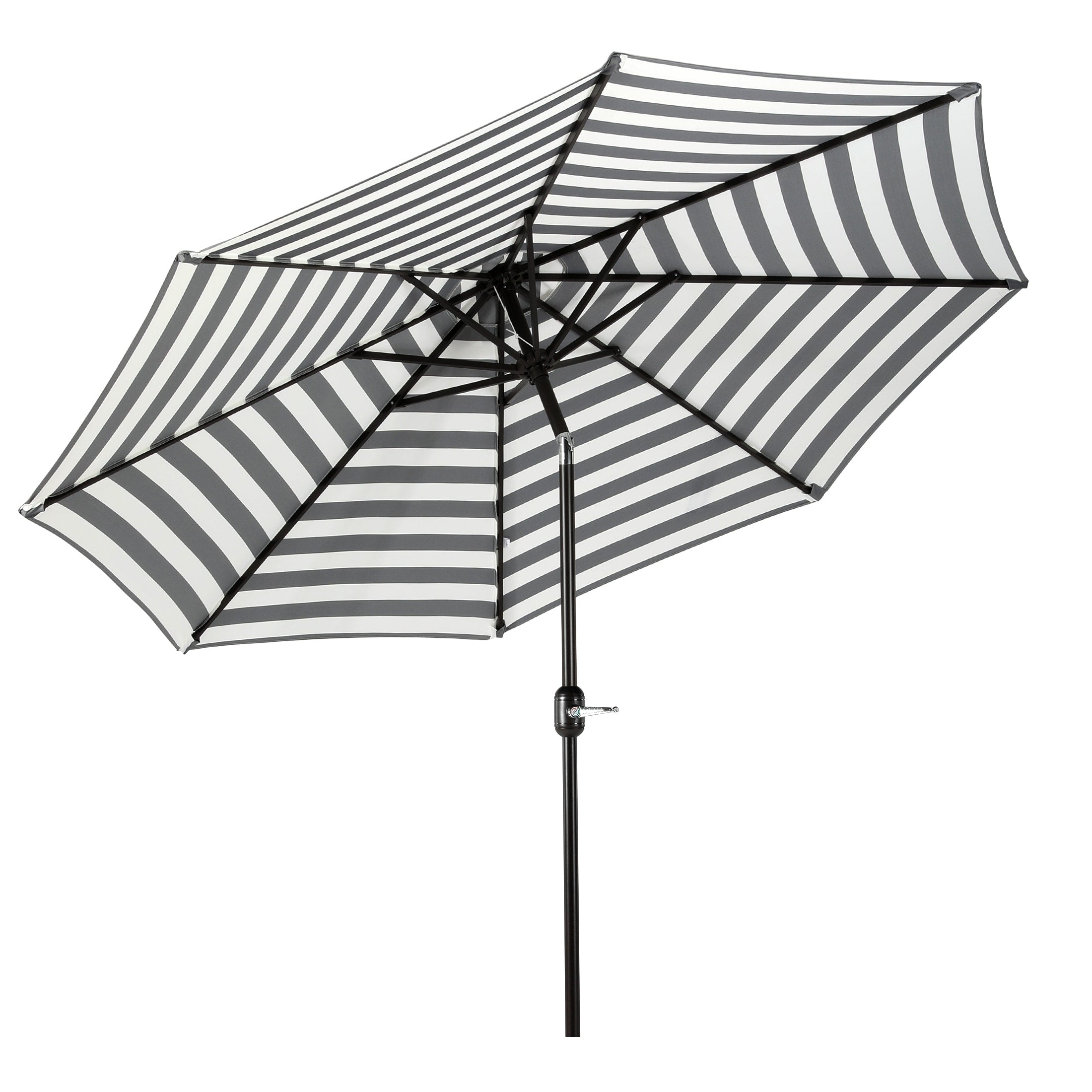 Parasol de marché en acier Holme de 9 pieds avec système d'inclinaison et de manivelle