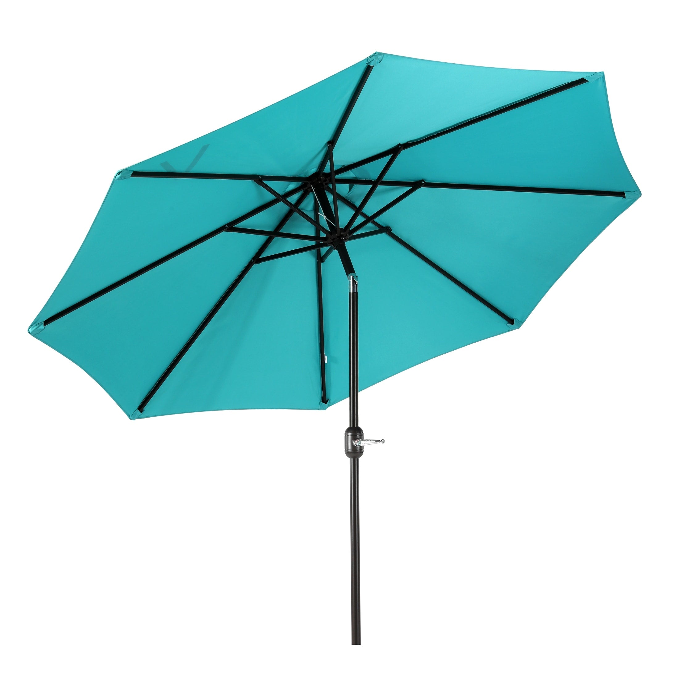 Parasol de marché en acier Holme de 9 pieds avec système d'inclinaison et de manivelle