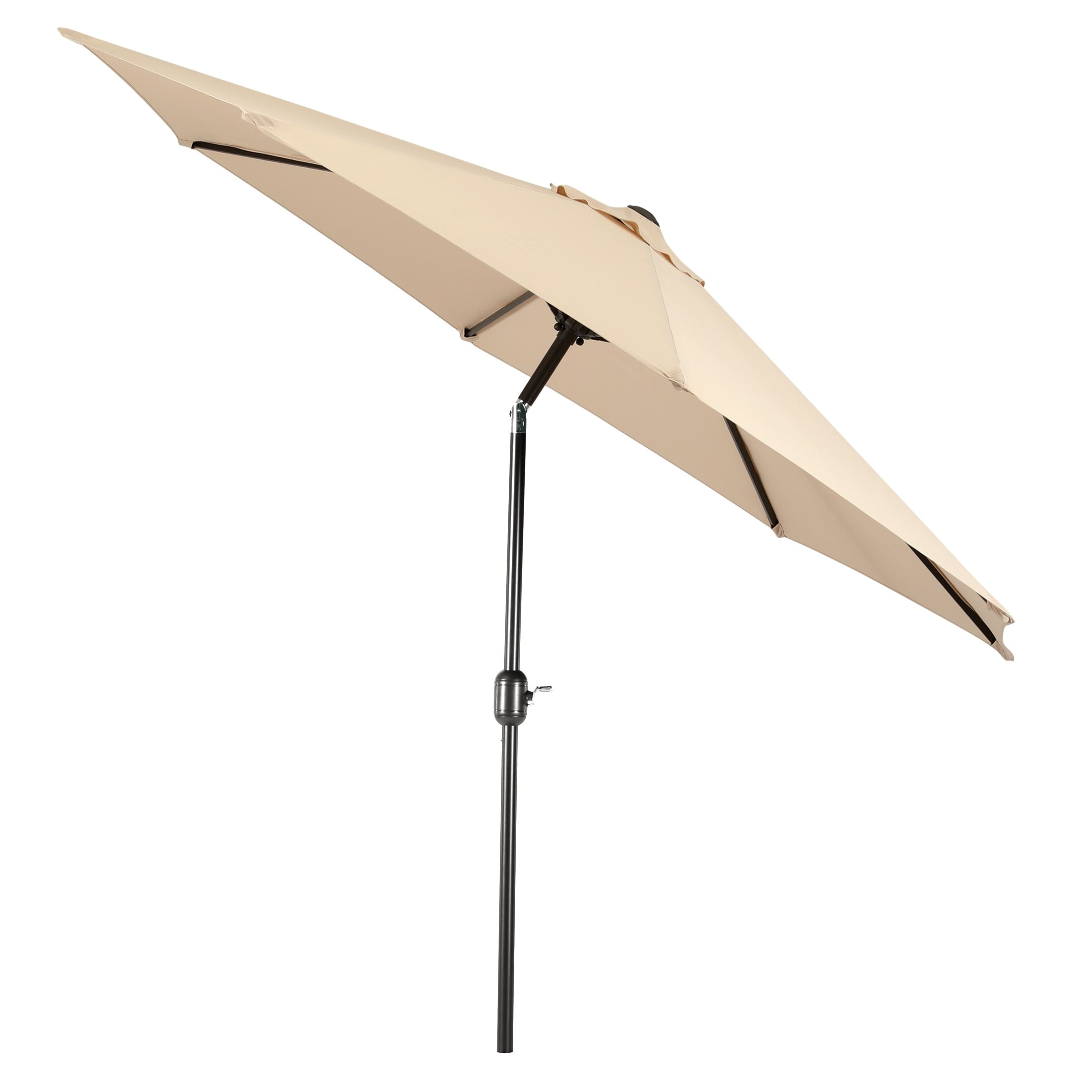 Parasol de marché en acier Holme de 9 pieds avec système d'inclinaison et de manivelle