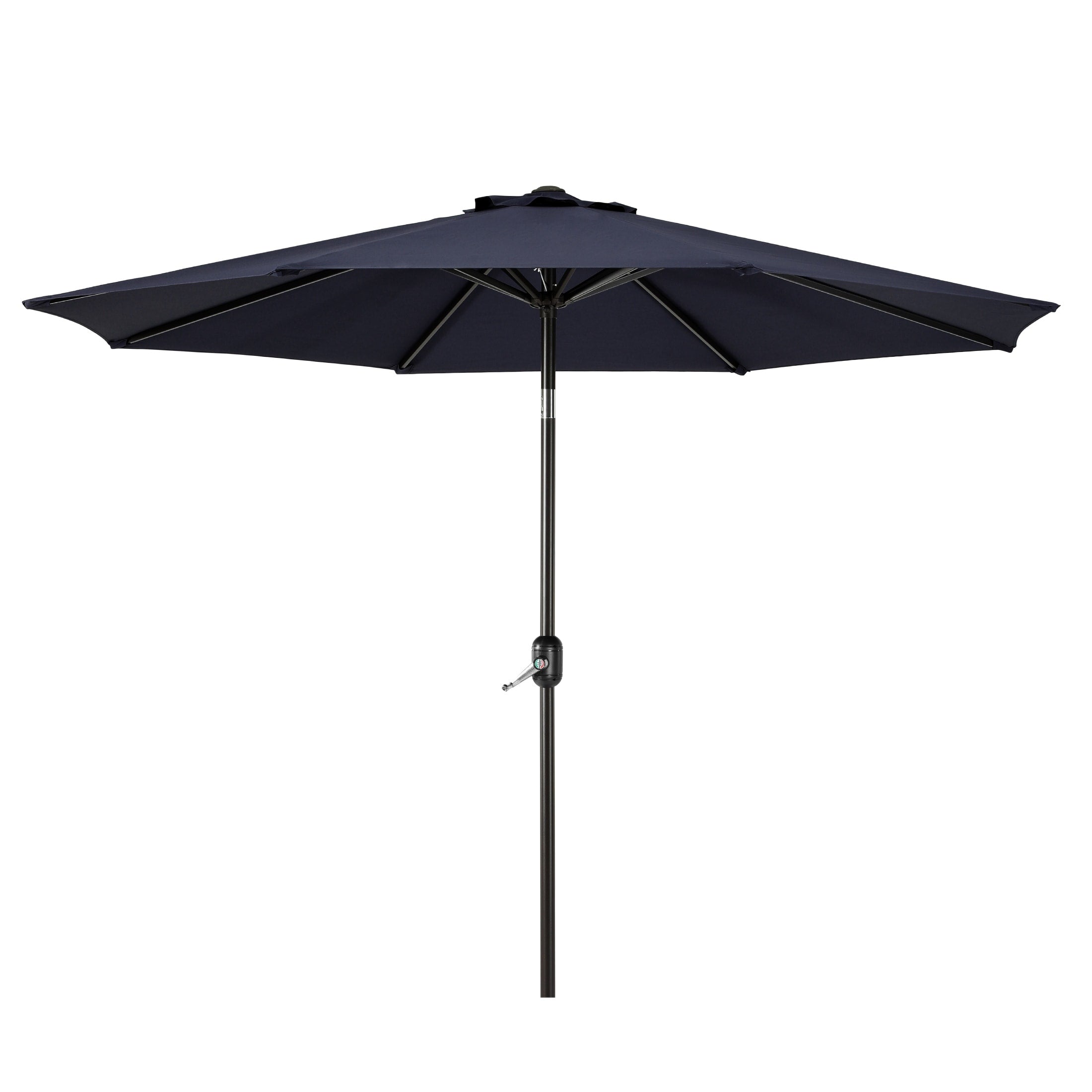 Parasol de marché en acier Holme de 9 pieds avec système d'inclinaison et de manivelle