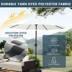 Holme 9-foot Steel Market Patio Umbrella with Tilt-and-Crank