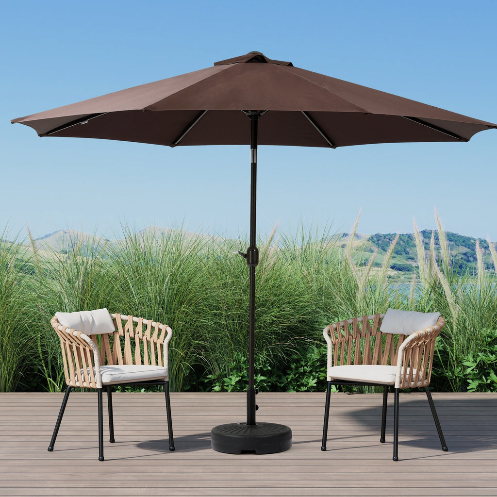Holme 9-foot Steel Market Patio Umbrella with Tilt-and-Crank