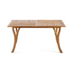 Ensemble de salle à manger d'extérieur Holomn 7 pièces en bois d'acacia avec chaises en corde par Christopher Knight Home