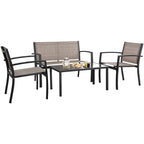Ensemble de meubles de jardin d'extérieur Homall 4 pièces