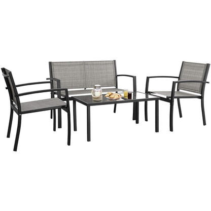 Ensemble de meubles de jardin d'extérieur Homall 4 pièces