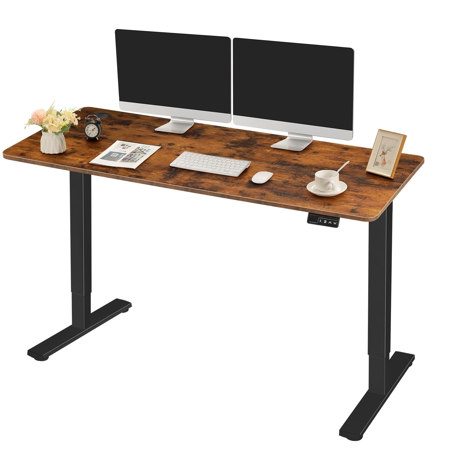 Bureau debout électrique réglable en hauteur Homall