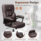 Chaise de bureau ergonomique Homall à dossier haut