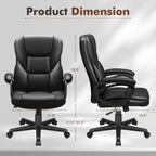 Chaise de bureau ergonomique Homall à dossier haut