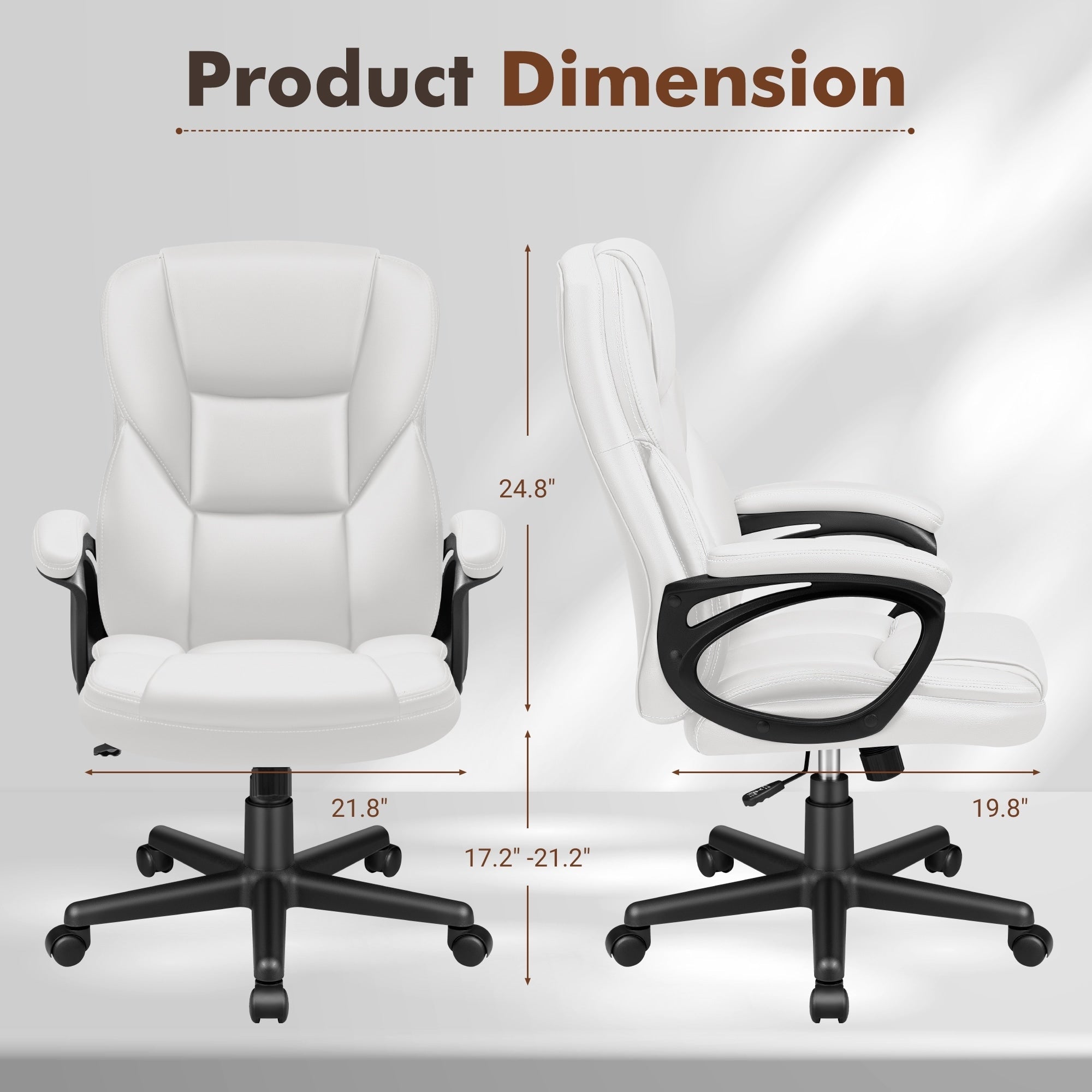 Chaise de bureau ergonomique Homall à dossier haut