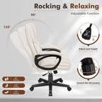 Chaise de bureau ergonomique Homall à dossier haut