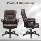 Chaise de bureau ergonomique Homall à dossier haut