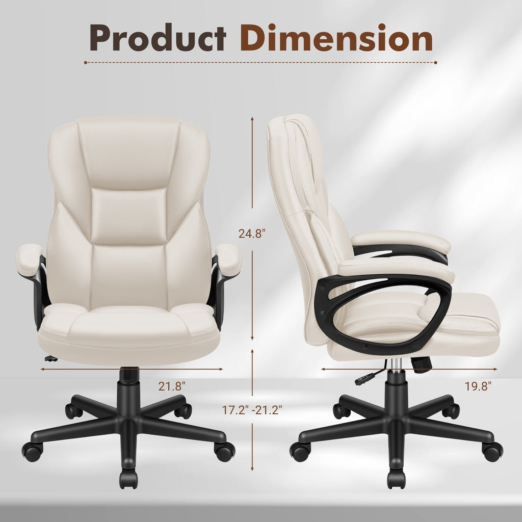 Chaise de bureau ergonomique Homall à dossier haut