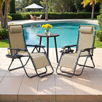Homall Patio Zero Gravity Chair Lawn Lounge Chair with Pillow Set of 2