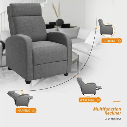 Fauteuil inclinable Homall en tissu pour salon