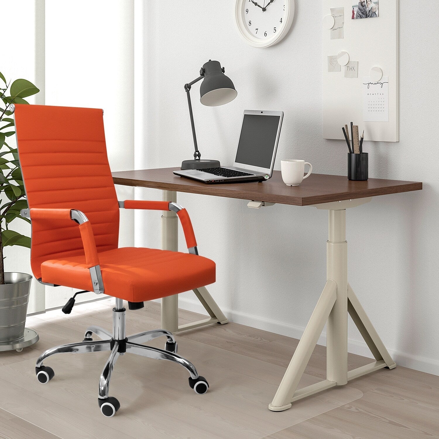 Chaise de bureau côtelée Homall Chaise de bureau d'ordinateur