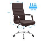 Chaise de bureau côtelée Homall Chaise de bureau d'ordinateur