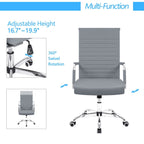 Chaise de bureau côtelée Homall Chaise de bureau d'ordinateur
