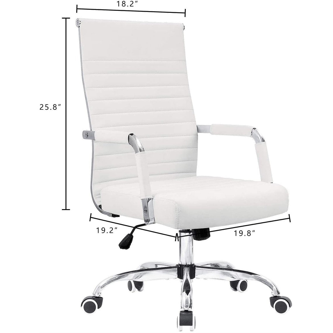 Chaise de bureau côtelée Homall Chaise de bureau d'ordinateur