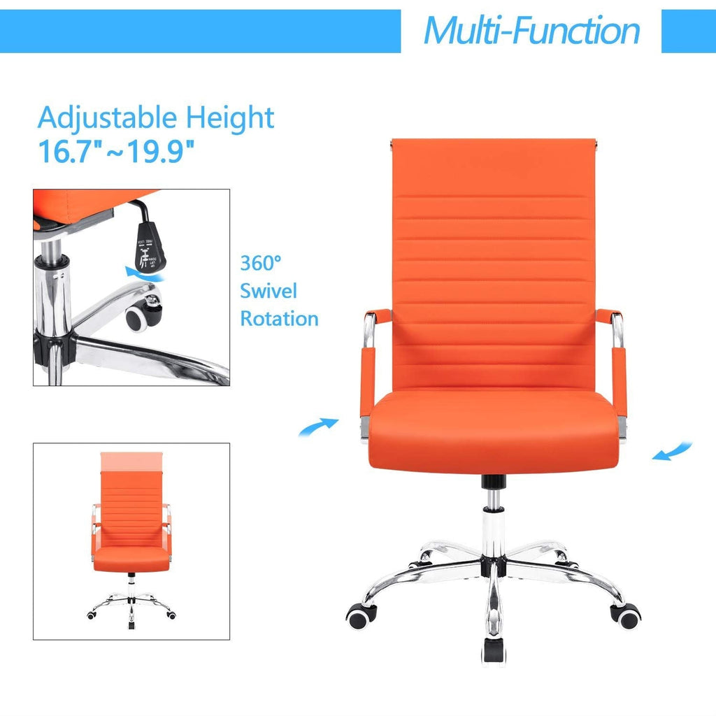 Chaise de bureau côtelée Homall Chaise de bureau d'ordinateur