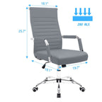Chaise de bureau côtelée Homall Chaise de bureau d'ordinateur