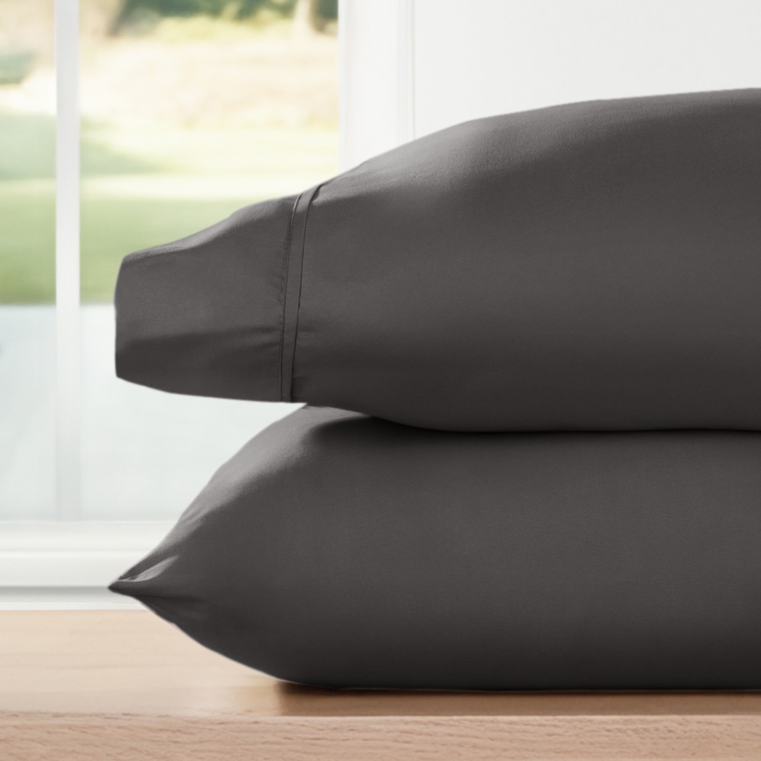 Ensemble de 2 taies d'oreiller en microfibre ultra douce Home Collection