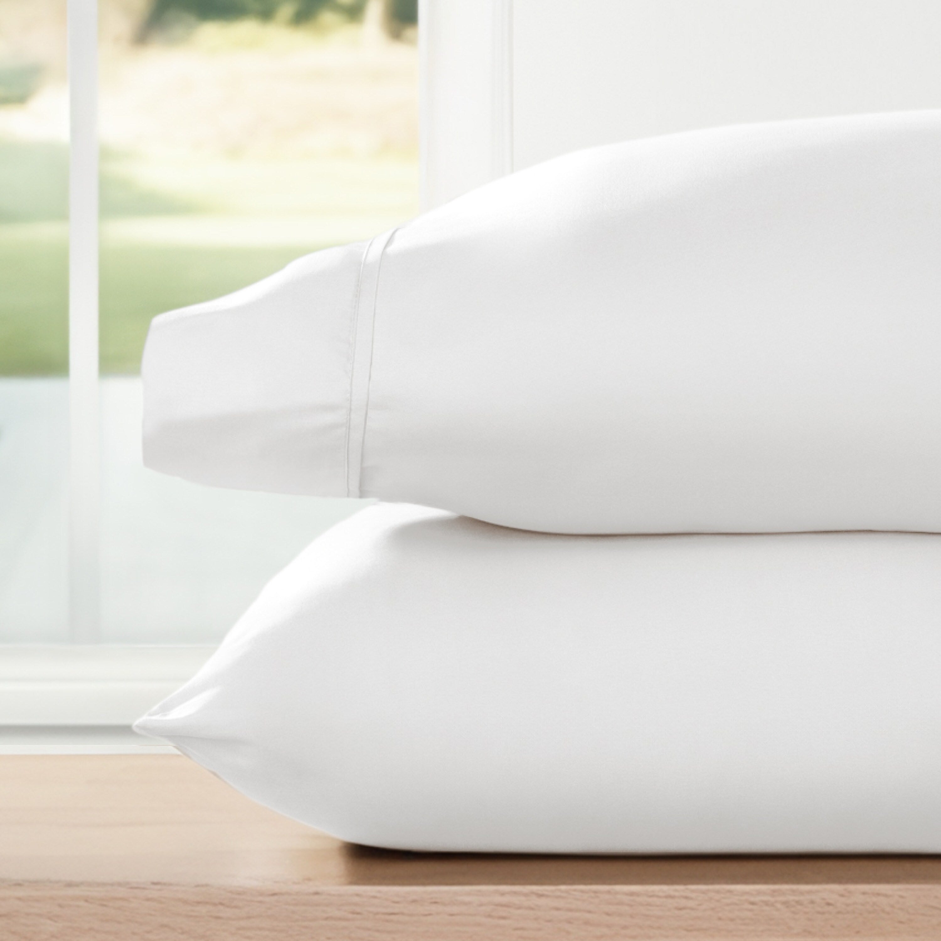 Ensemble de 2 taies d'oreiller en microfibre ultra douce Home Collection