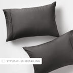 Ensemble de 2 taies d'oreiller en microfibre ultra douce Home Collection