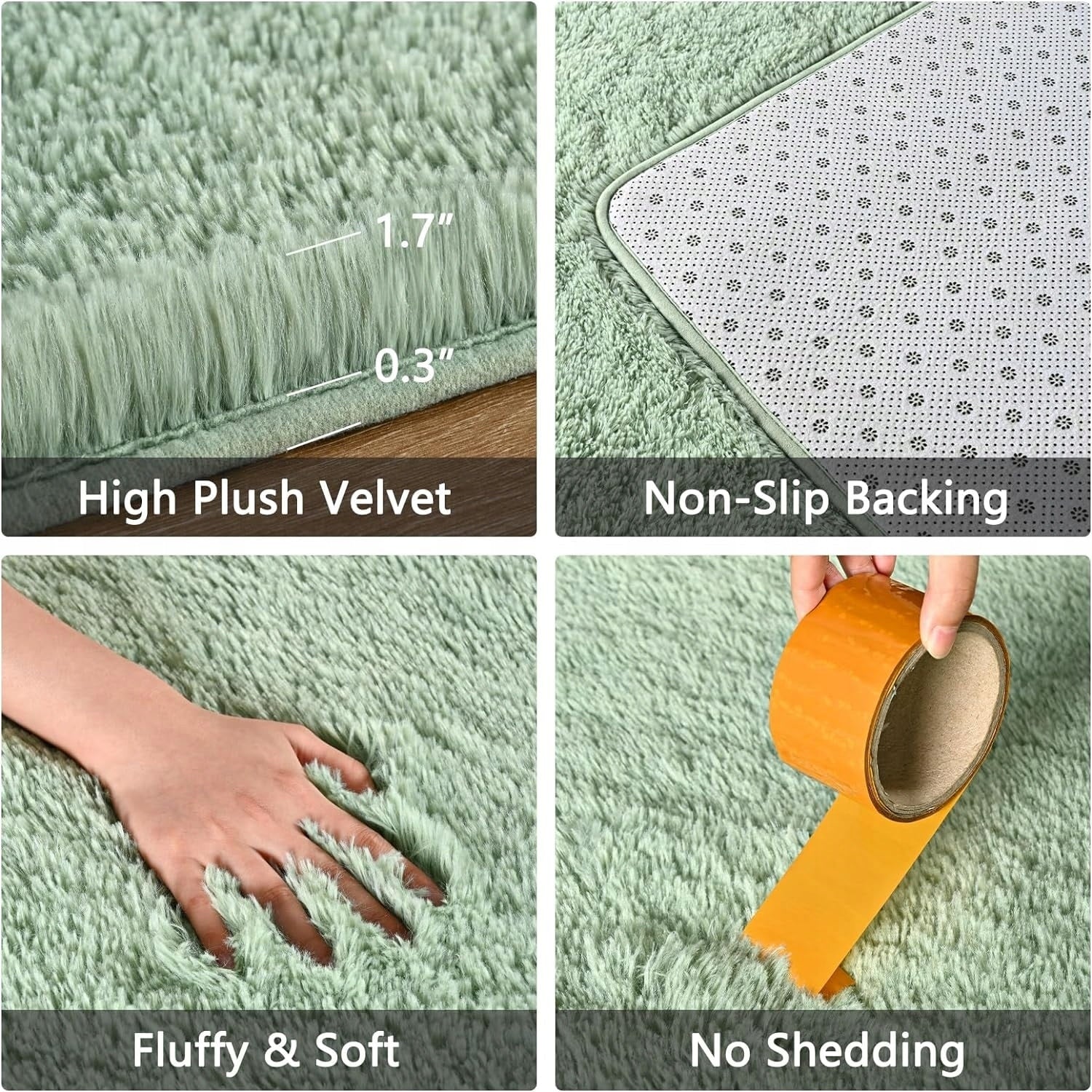 Tapis décoratif lavable de grande taille pour chambre d'enfant - 8' x 10'