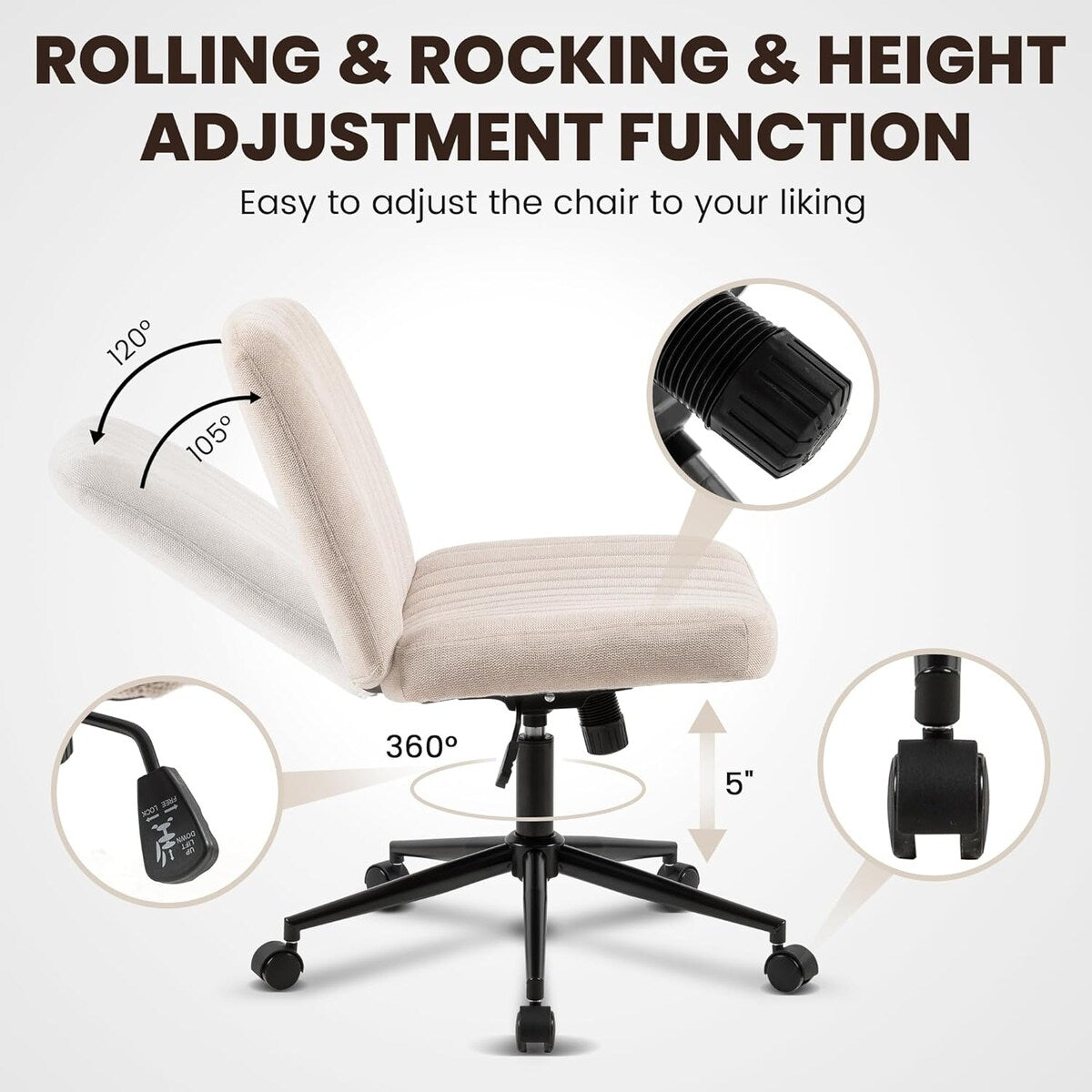 Chaise de bureau pivotante