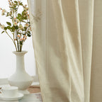 HLC.me Lot de 2 rideaux de fenêtre semi-transparents à œillets pour chambre à coucher et salon