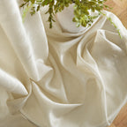 HLC.me Lauren Lot de 2 rideaux semi-transparents avec passe-tringle et languette arrière