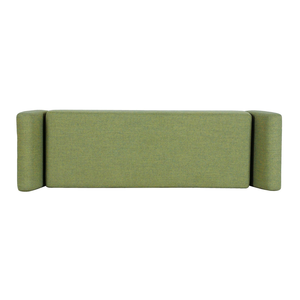 HomePop Modern Sherpa Storage Bench with Wood Legs