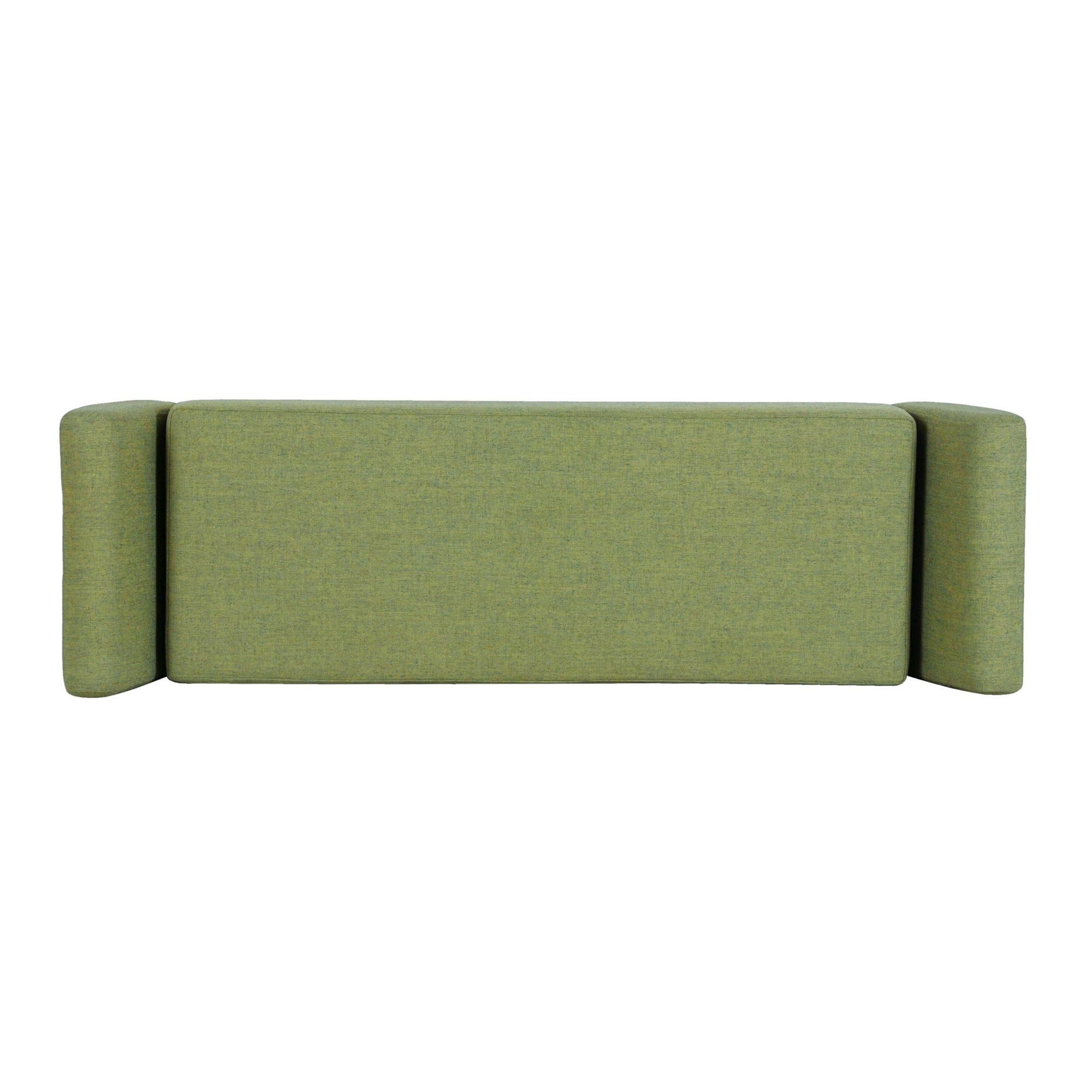 HomePop Modern Sherpa Storage Bench with Wood Legs