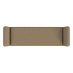 HomePop Modern Sherpa Storage Bench with Wood Legs