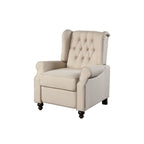 Fauteuil inclinable club manuel HomeRoots 31 en microfibre beige