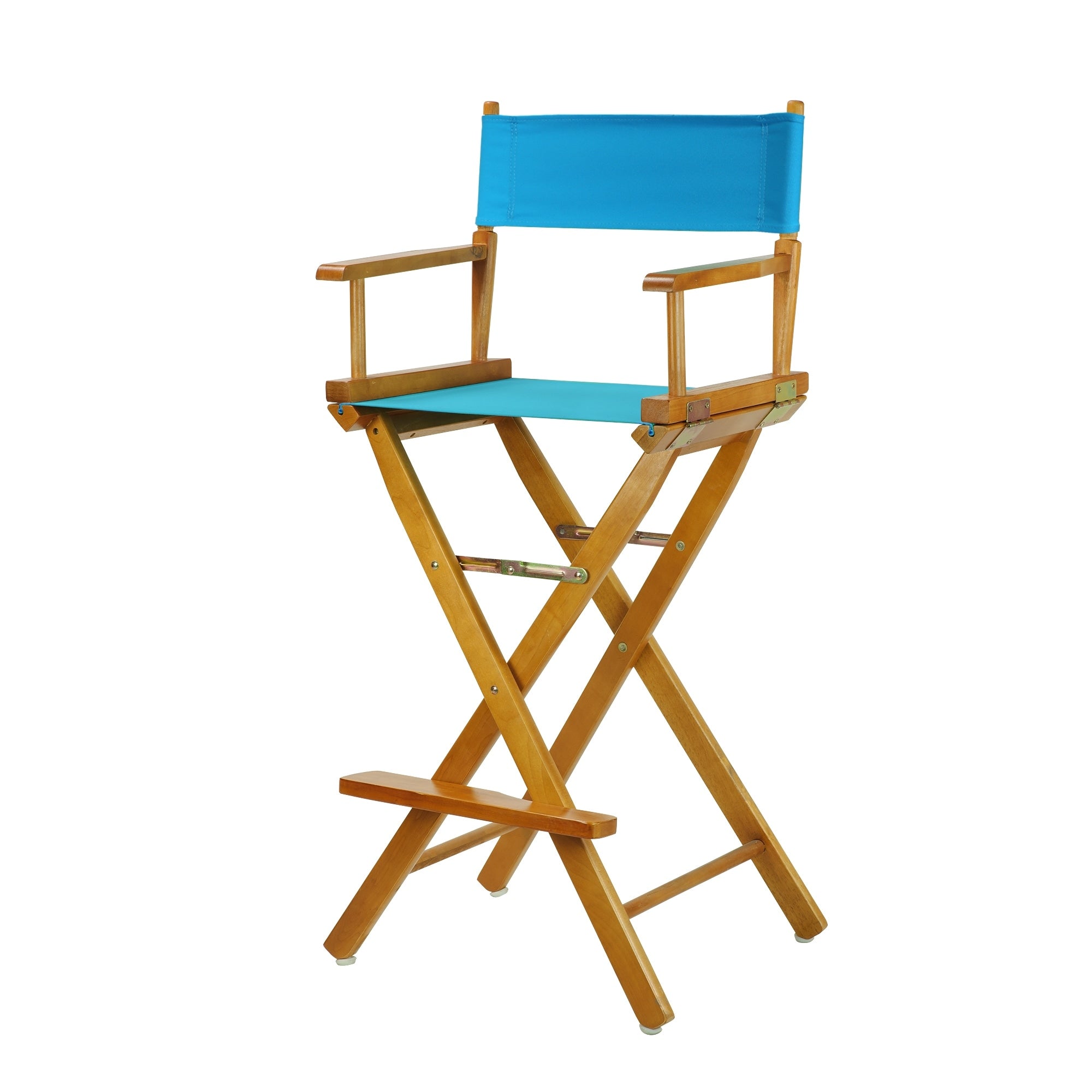 Chaise de réalisateur de 30 pouces avec cadre en chêne miel