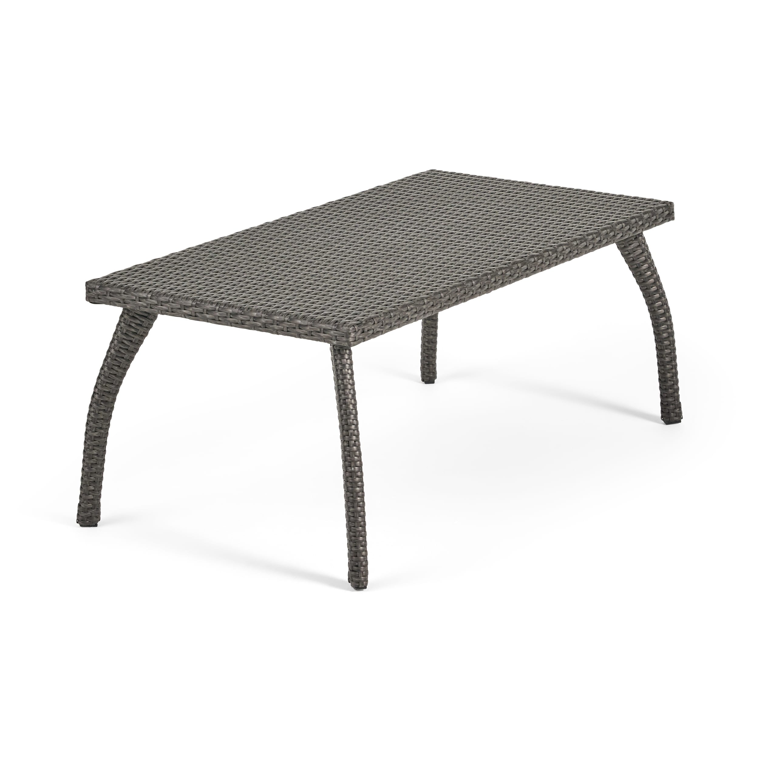 Ensemble de 4 chaises d'extérieur Honolulu en osier avec coussins par Christopher Knight Home