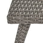 Ensemble de 4 chaises d'extérieur Honolulu en osier avec coussins par Christopher Knight Home