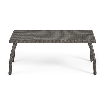 Ensemble de 4 chaises d'extérieur Honolulu en osier avec coussins par Christopher Knight Home